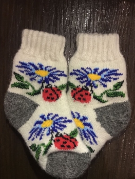 Baby Kuschelsocken aus Schafwolle CZ08