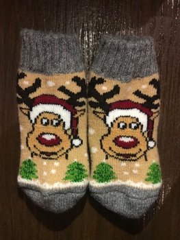 Baby Kuschelsocken aus Schafwolle CZ07