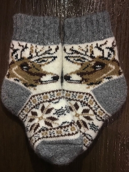 Baby Kuschelsocken aus Schafwolle CZ04
