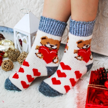 Kuschelsocken aus Schafwolle S13