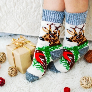 Kuschelsocken aus Schafwolle S21