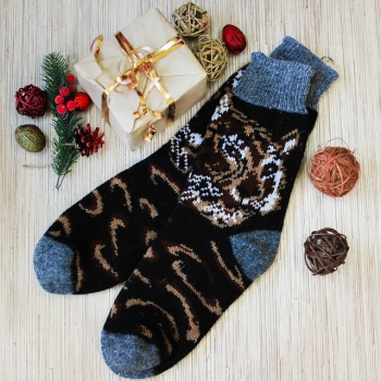 Herren-Kuschelsocken aus Schafwolle ST10