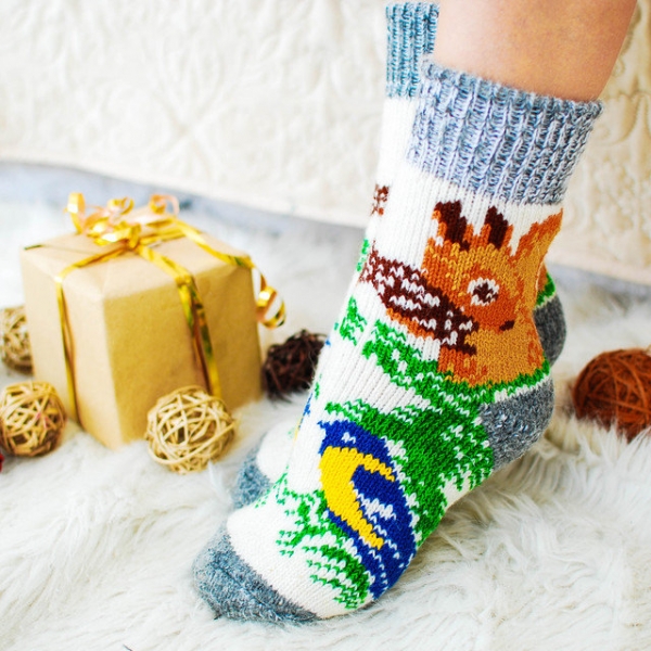 Kuschelsocken aus Schafwolle S16